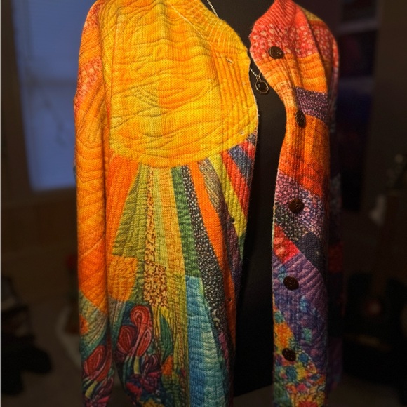 Colorful Patchwork Cardigan - Picture 3 of 3